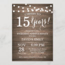 Search for 15th anniversary invitations 15 years together