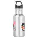 Search for cat design water bottles Kawaii