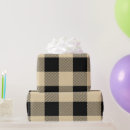 Search for buffalo plaid wrapping paper Tan