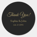 Search for black and gold thank you stickers Trendy