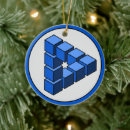 Search for triangle christmas tree decorations Blue