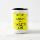 Search for writing mugs Yellow