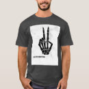Search for peace hand tshirts Skeleton