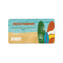 Search for surf boards return address labels Tropical