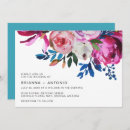 Search for teal and pink wedding invitations Modern