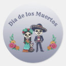 Search for day of the dead cat stickers Skeleton
