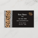 Search for heart business cards Animal