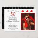 Search for red and black 50th birthday invitations Glam