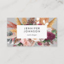 Search for tropical business cards Pampas grass