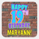 Search for nineteenth stickers Happy birthday