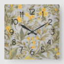 Search for grey and yellow clocks Artistic