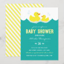Search for rubber duck baby boy shower invitations Animal