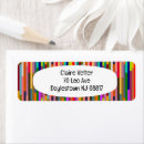 Search for thin return address labels Green