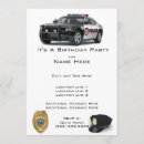 Search for police birthday invitations Cops