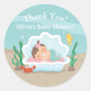 Search for starfish baby shower stickers Thank you