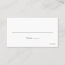 Search for minimalist wedding place cards Black and white