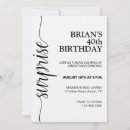 Search for wife birthday invitations Black and white