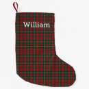 Search for plaid christmas stockings Scottish