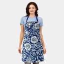 Search for vintage navy aprons Floral pattern
