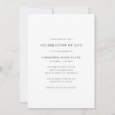 Search for classic funeral invitations Simple