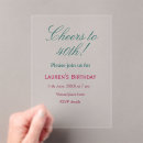 Search for mauve birthday invitations Calligraphy typography elegant romantic