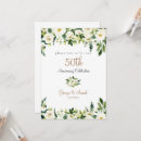 Search for floral anniversary invitations Greenery
