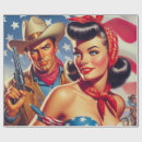 Search for vintage cowboy wrapping paper Cowgirl