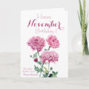 Search for november birthday cards Chrysanthemum