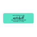 Search for teal wedding return address labels Couple