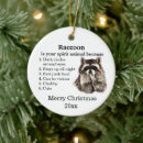 Search for racoons christmas tree decorations Raccoons