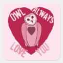 Search for heart owl stickers Valentine