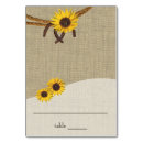 Search for horseshoe table cards Burlap