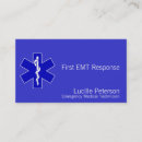 Search for emergency medical services business cards Star of life
