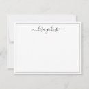 Search for line note cards Thin border line