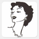 Search for woman face stickers Retro