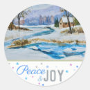 Search for peaceful scene stickers Winter