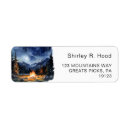 Search for cabin return address labels Modern
