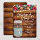 Search for rustic couples baby shower invitations String lights