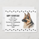 Search for funny german shepherd cards Watercolor