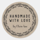 Search for show your love stickers Handmade with love