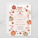 Search for pumpkin gender reveal invitations Girl or boy