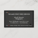 Search for videographer business cards Modern
