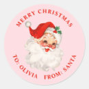 Search for vintage retro stickers Santa