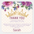 Search for crown thank you stickers Floral