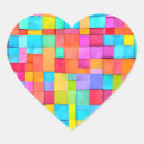 Search for abstract hearts design stickers Colourful