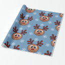 Search for rudolph the red nosed reindeer wrapping paper Snowflakes