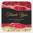Search for glam thank you stickers Sweet sixteen