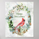 Search for cardinals in winter posters Cardinal bird