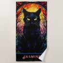 Search for halloween beach towels Cat