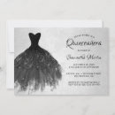Search for black silver quinceanera invitations Elegant